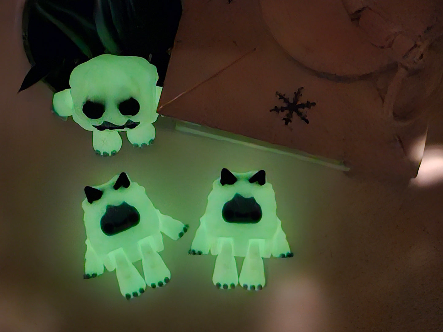 Yeti 3D Printed Articulated Figurine Gift Glow-In-The-Dark