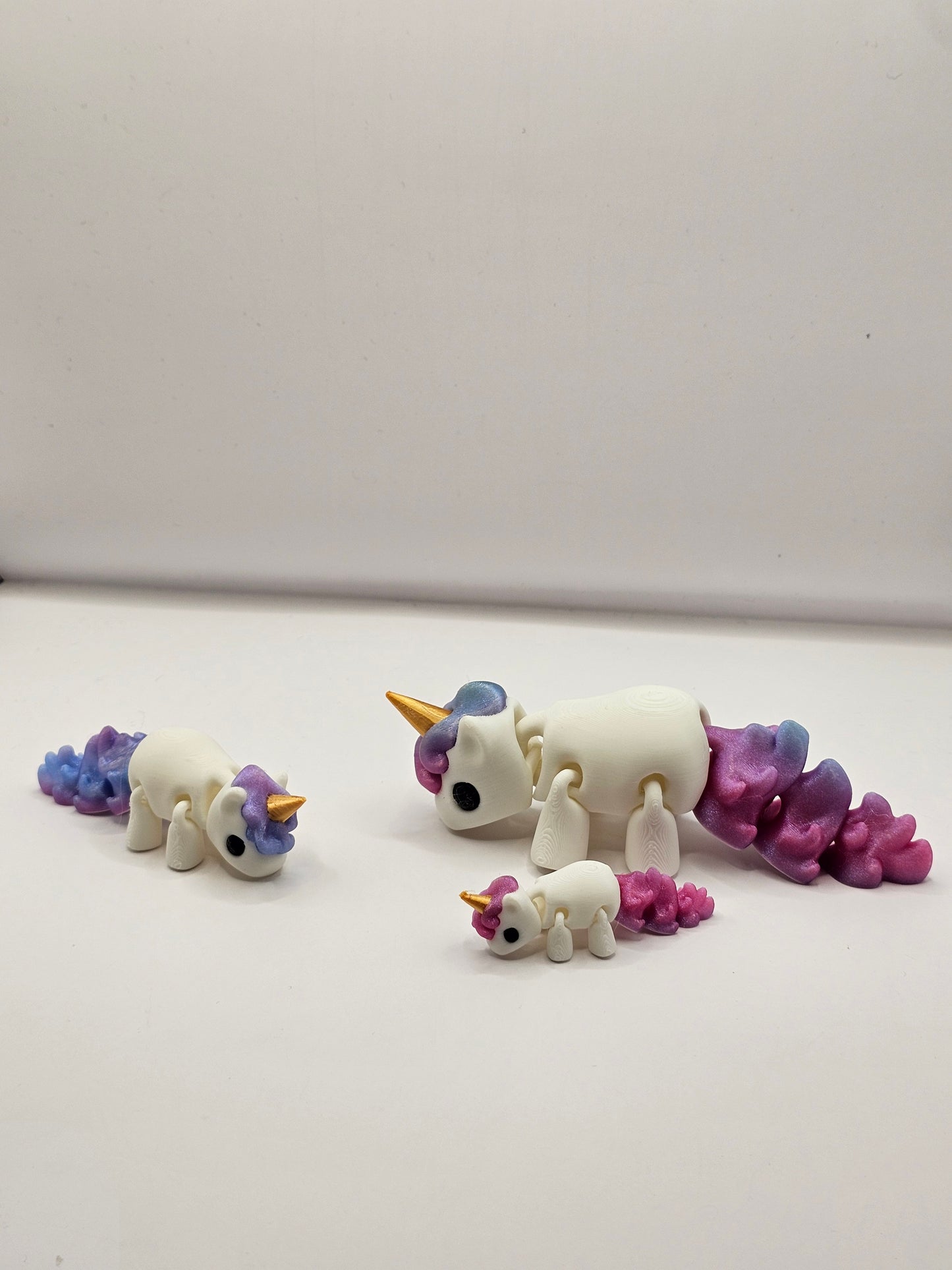 Unicorn 3D Printed Articulating Figurine Shimmer Cutie