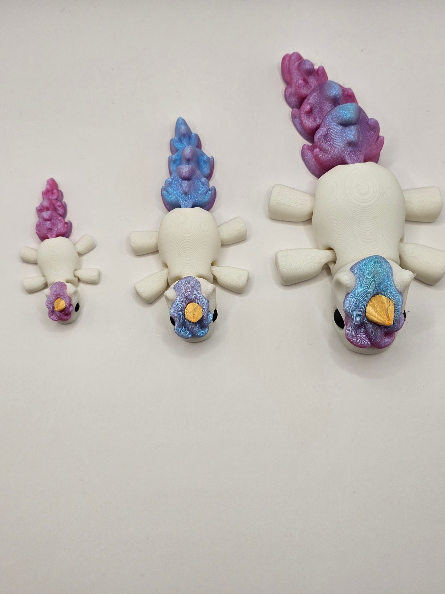 Unicorn 3D Printed Articulating Figurine Shimmer Cutie