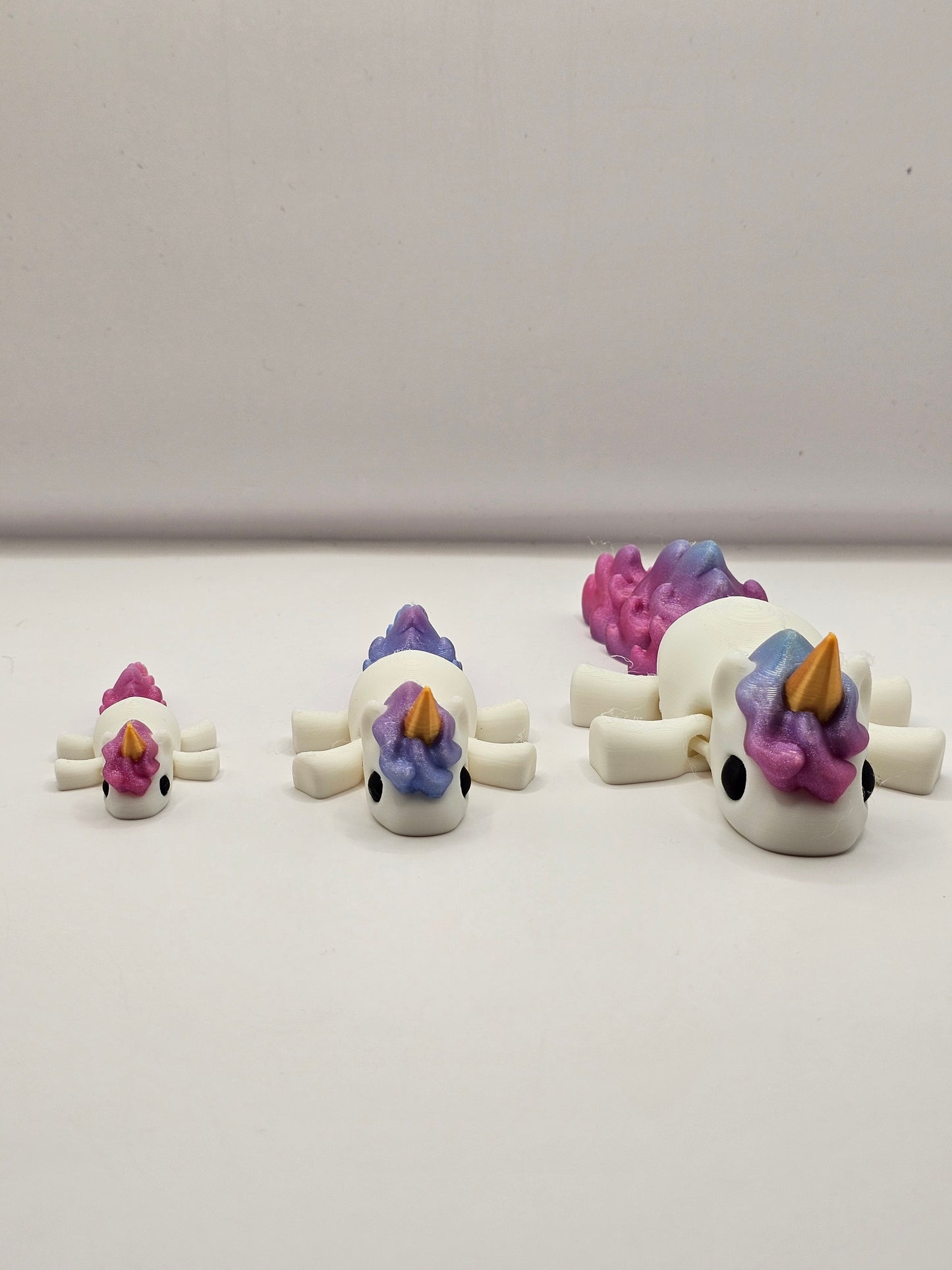 Unicorn 3D Printed Articulating Figurine Shimmer Cutie