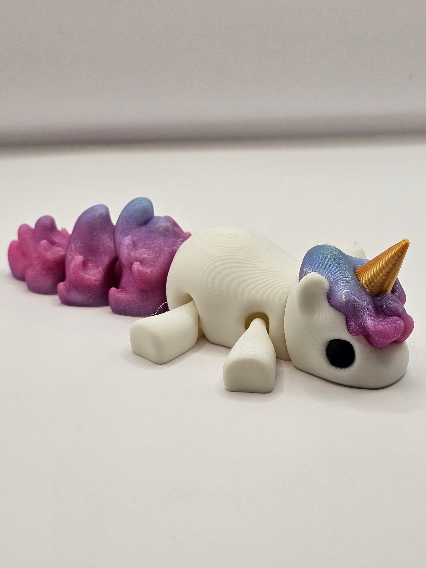 Unicorn 3D Printed Articulating Figurine Shimmer Cutie