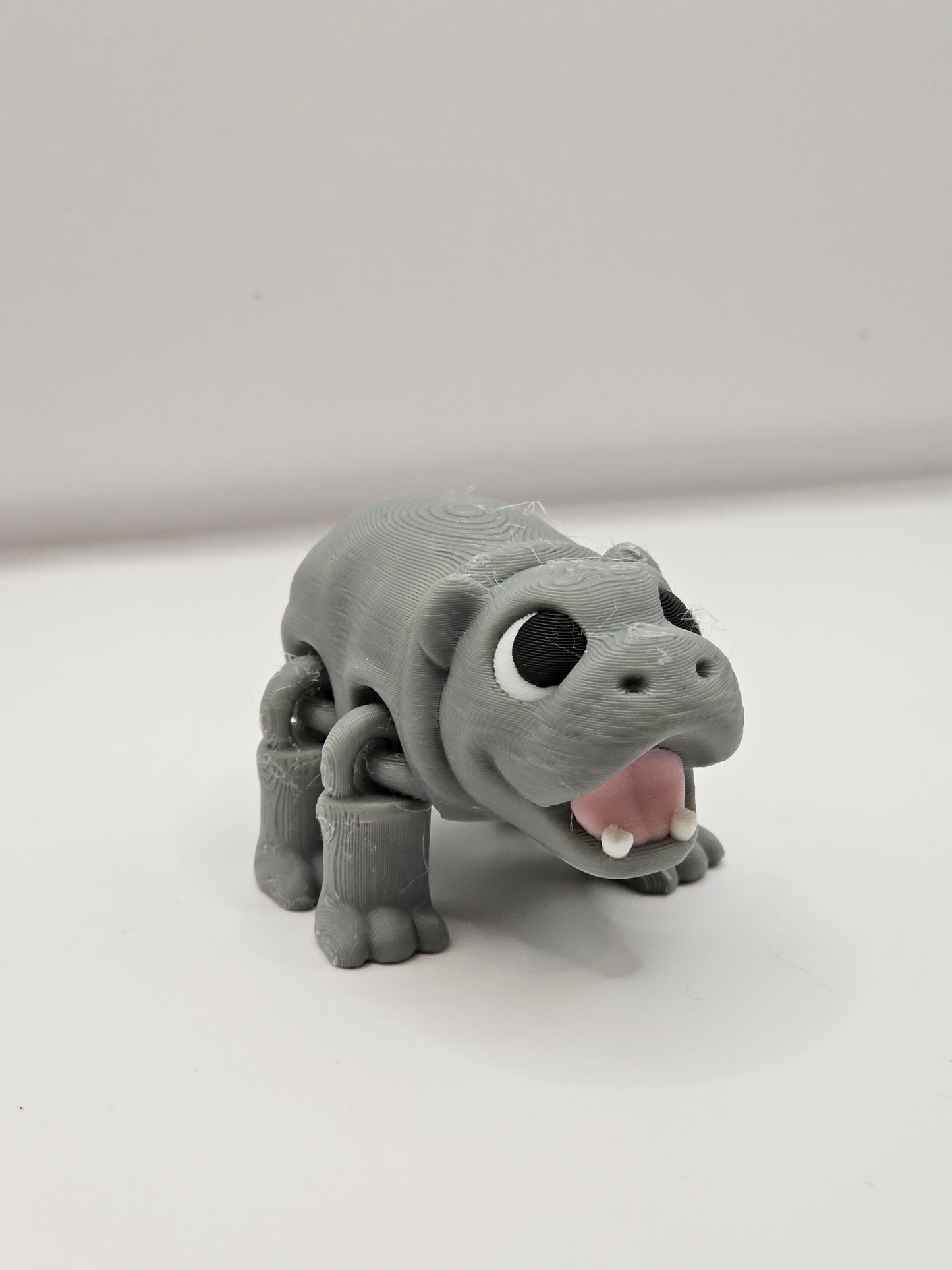 Baby Hippo 3D Printed Articulated Figurine