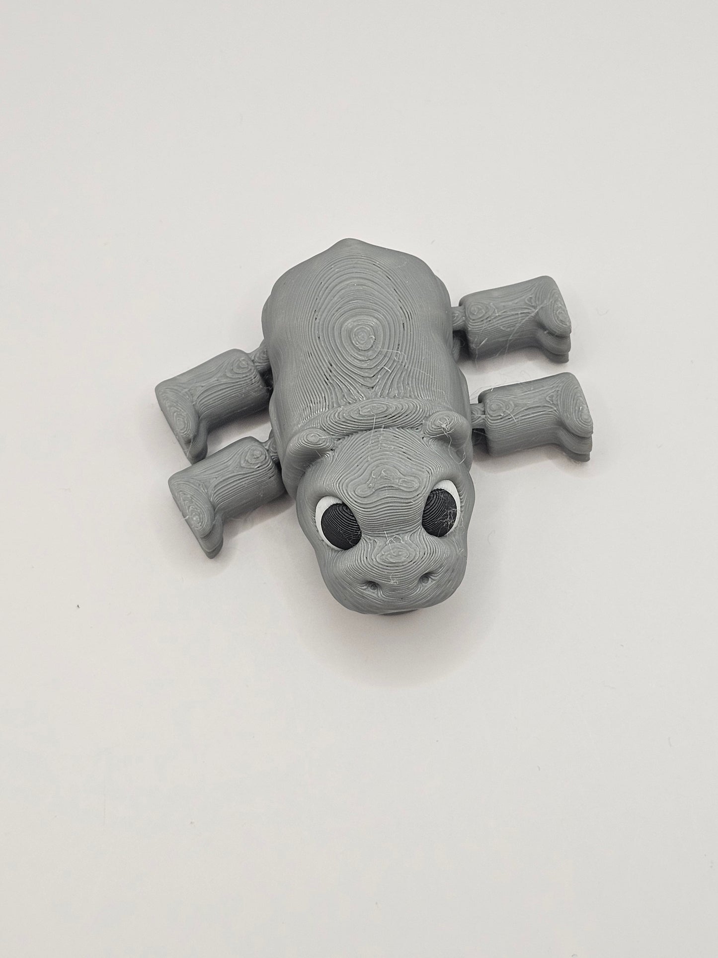 Baby Hippo 3D Printed Articulated Figurine