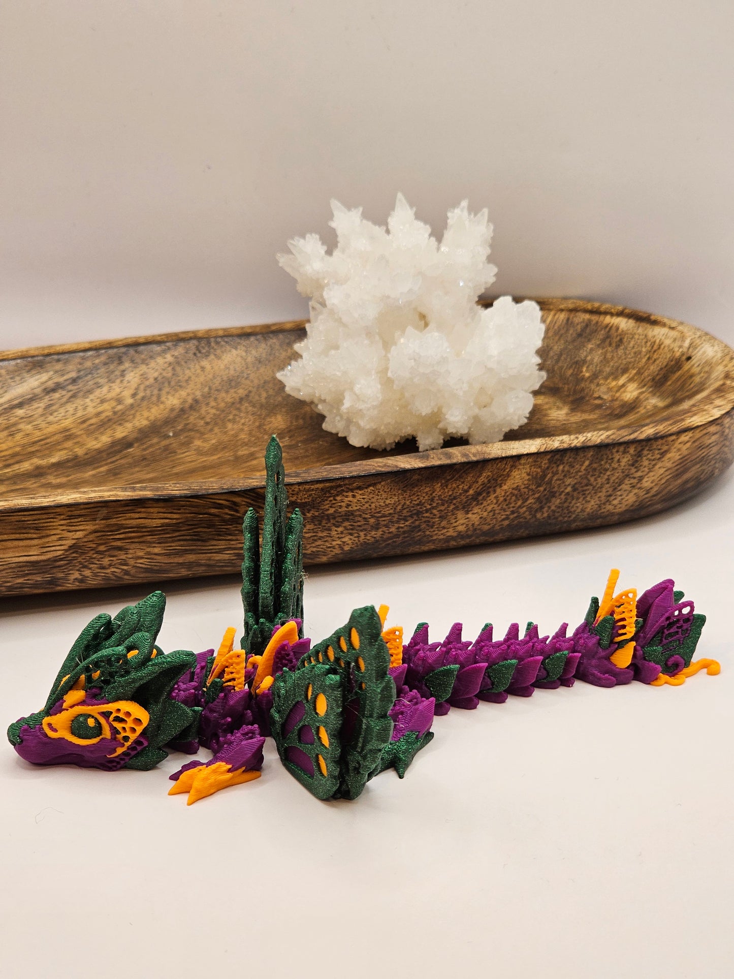 Fae Wolf Dragon 3D Printed Articulating Figurine