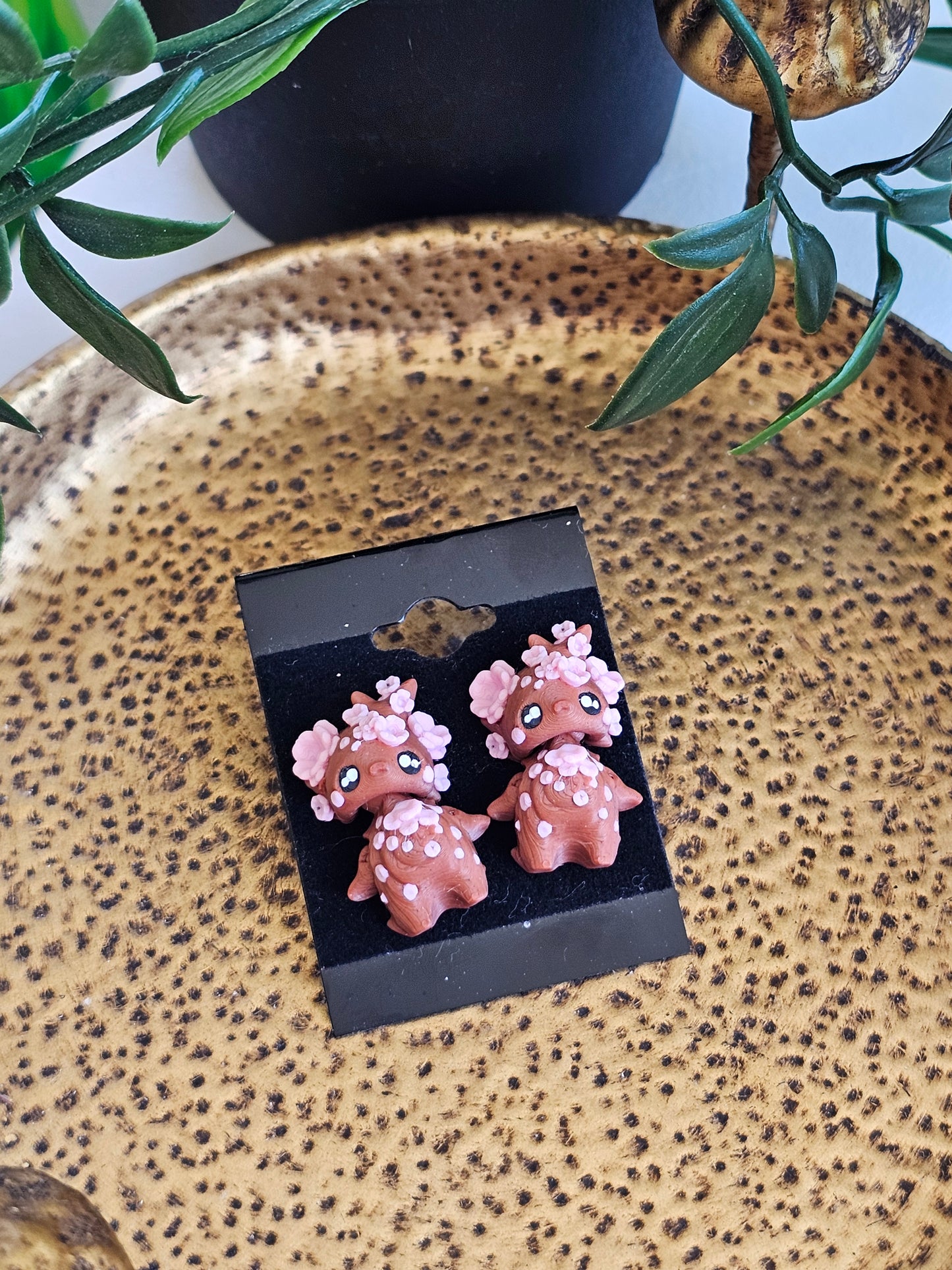 Micro 3D Printed Earrings Pixies-Spiders-Bats