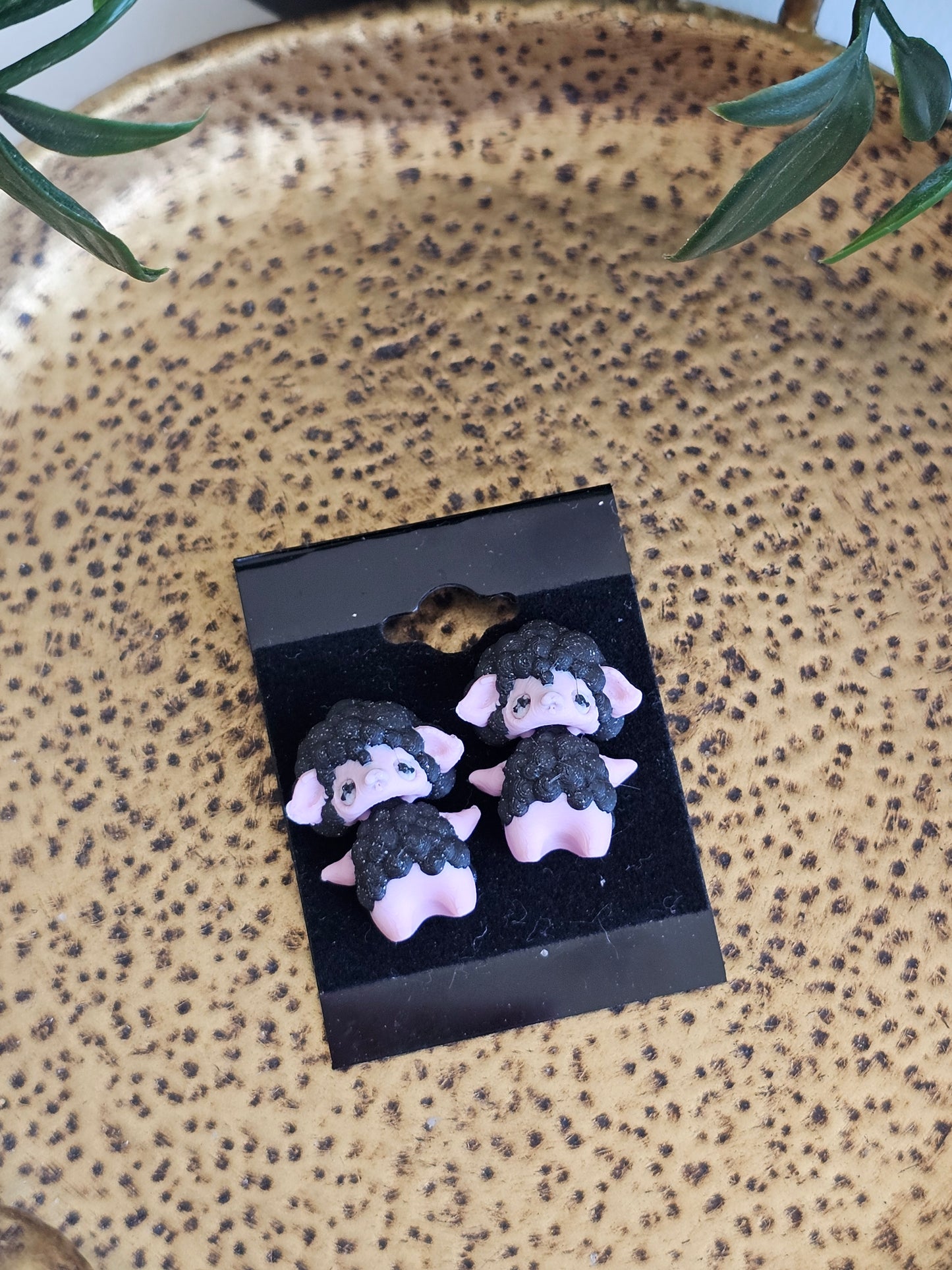 Micro 3D Printed Earrings Pixies-Spiders-Bats