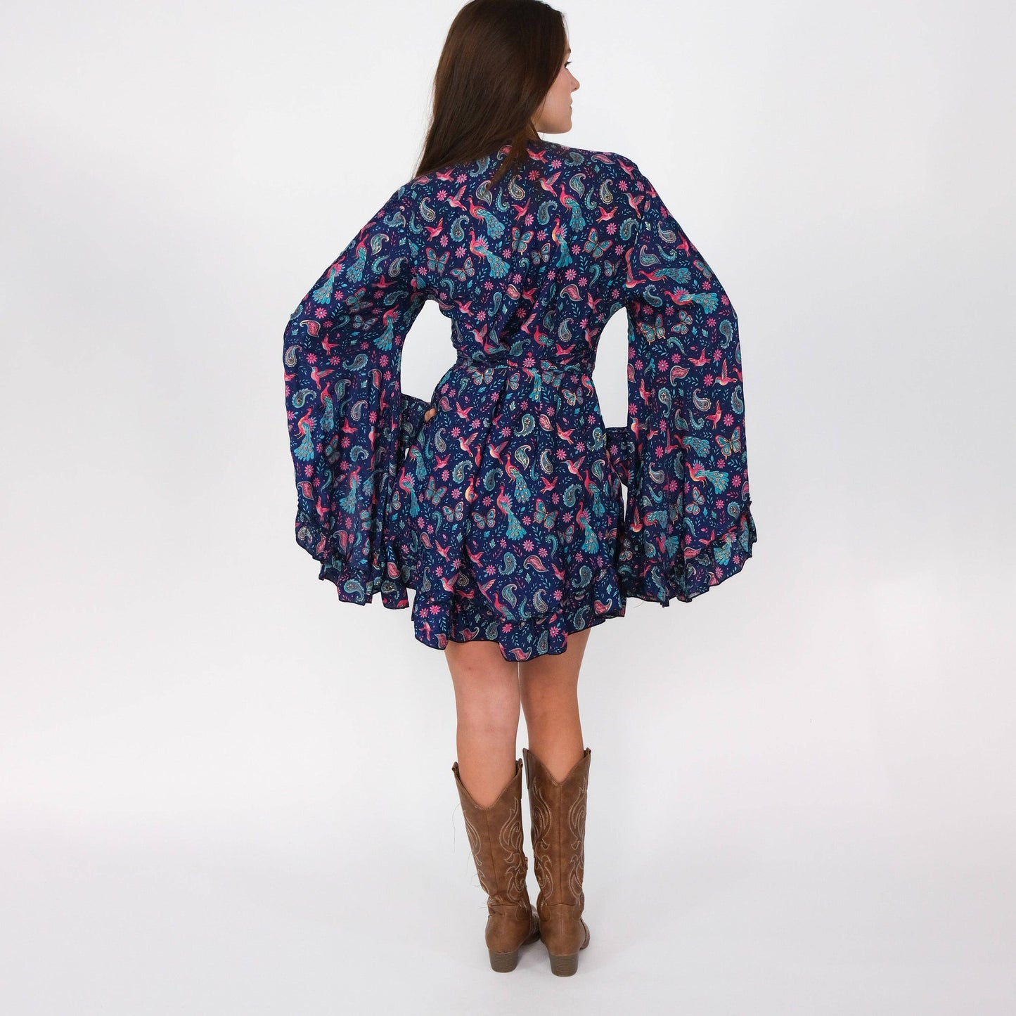 Fairy Meadow Wrap Dress: Olive / S/M