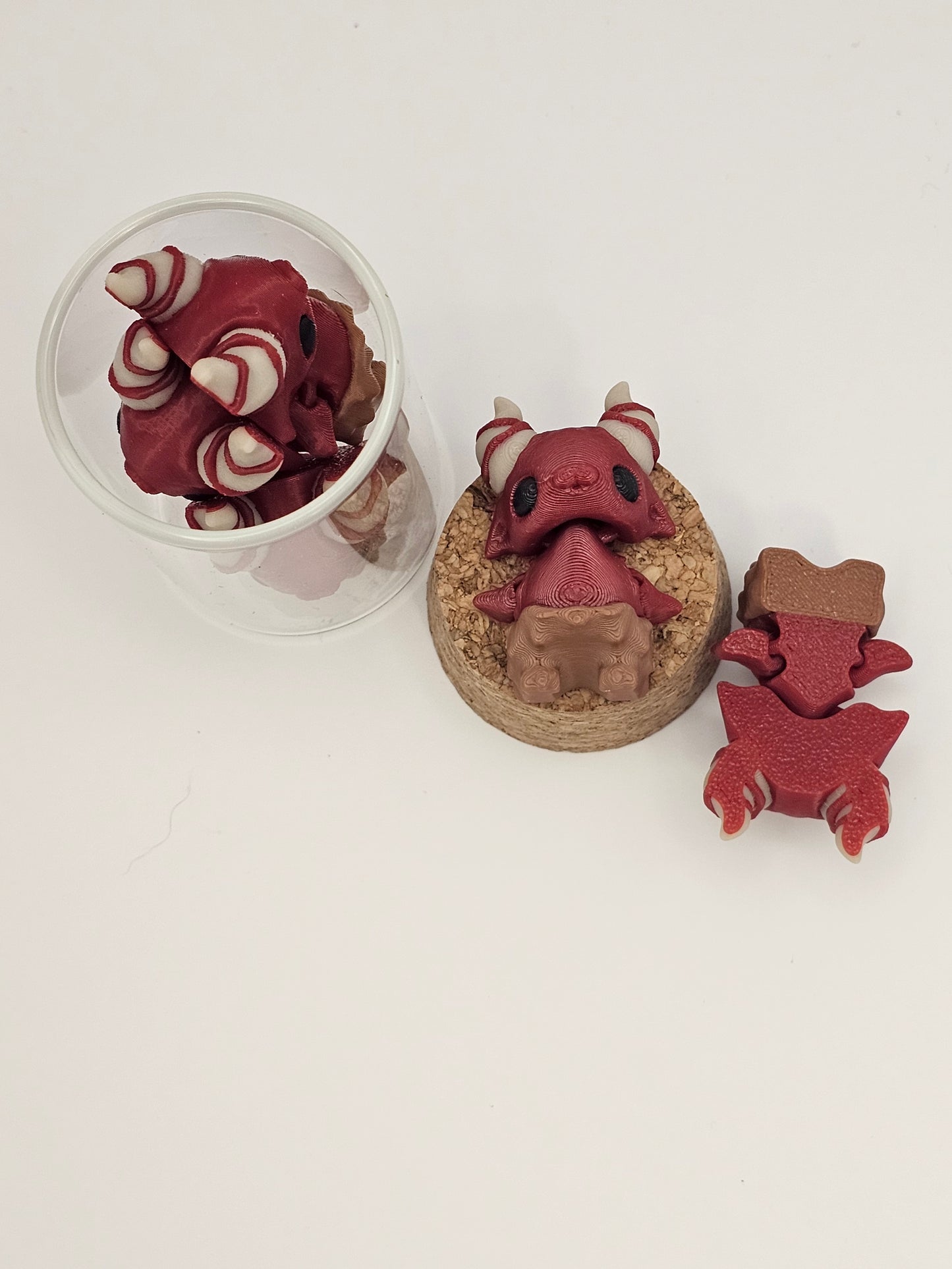 Pocket Mini 3D Printed Animal Figurines Articulating