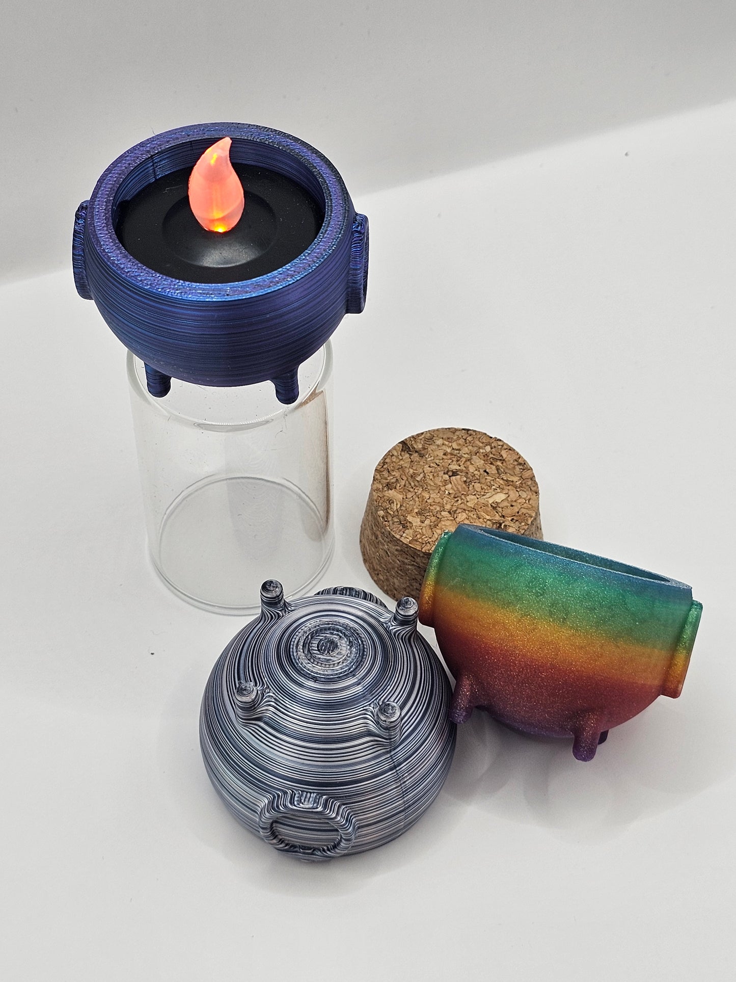 Cauldron Tealight Holder 3D Printed Home Decor