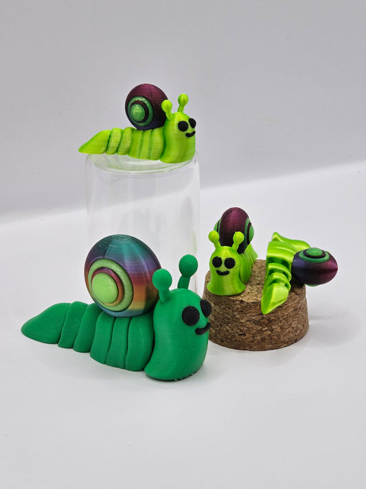 Bob the Snail 3D Printed Articulated Figurine