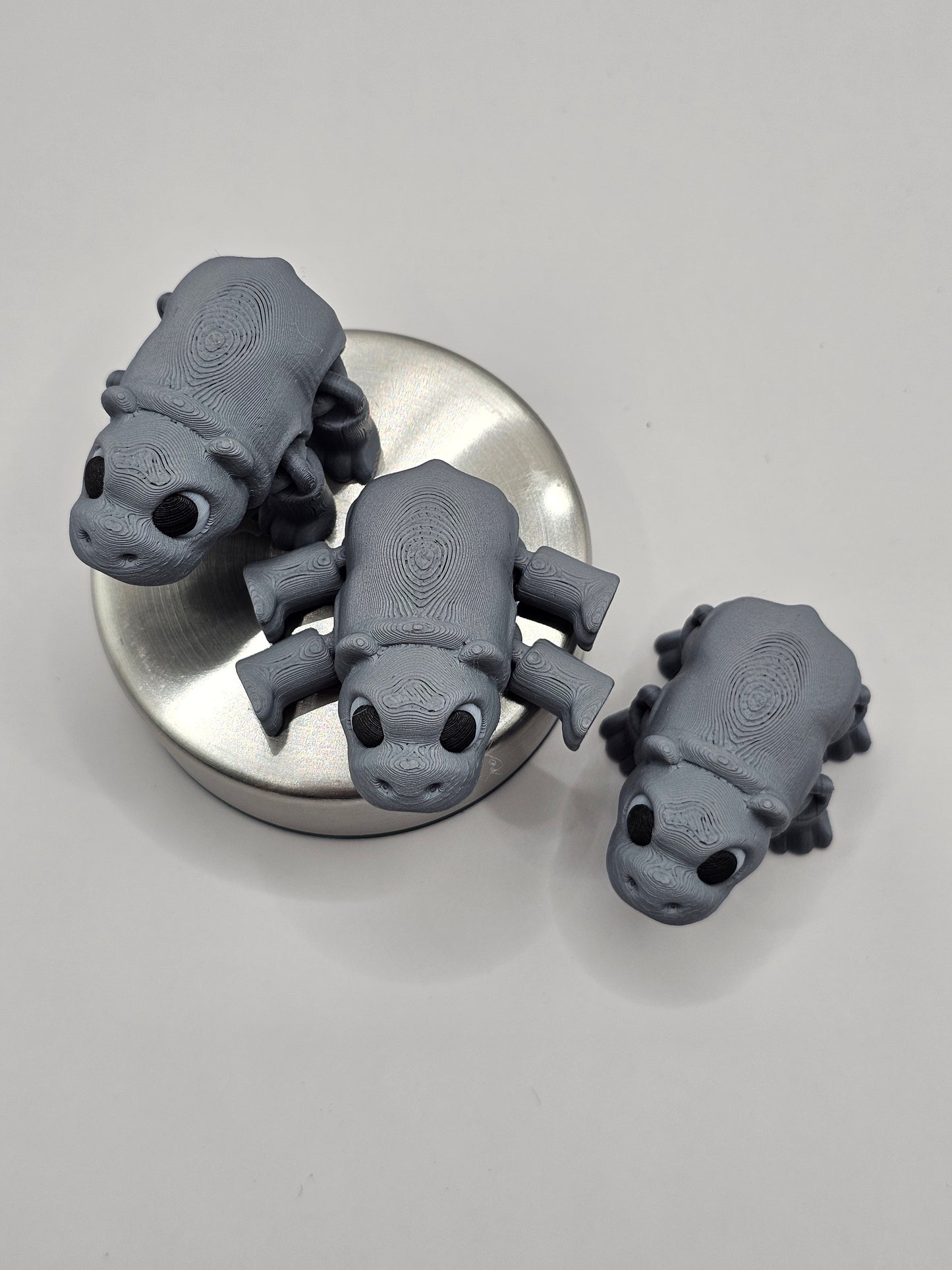 Baby Hippo Mini 3D Printed Articulated Figurine