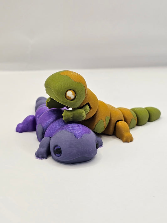 Salamander 3D Printed Articulating Figurine