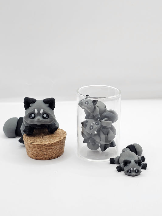 Raccoon 3D Printed Articulating Figurine