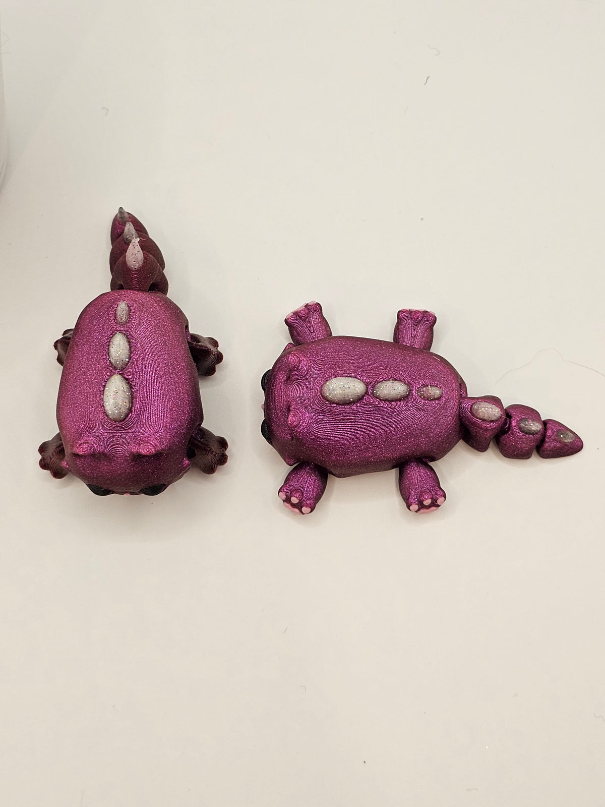 Cat Saurus Cat-a-saurus 3D Printed Articulating Figurine Decor Shimmer – Snail ...