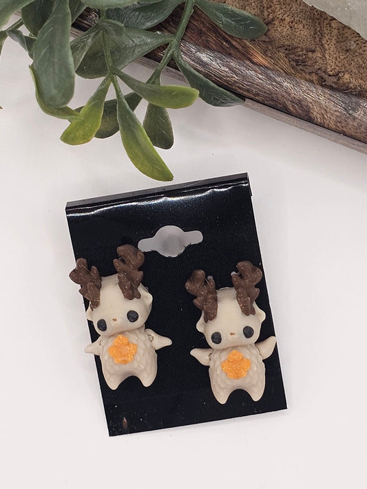 Micro 3D Printed Earrings Pixies-Spiders-Bats