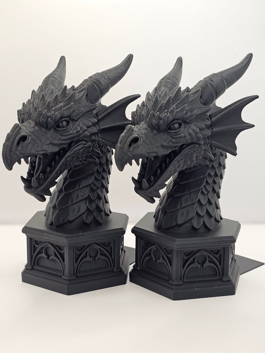 Gothic Dragon Bookends
