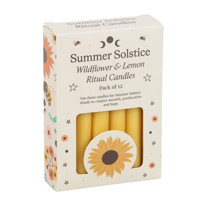 Wildflower & Lemon Summer Solstice Ritual Candles