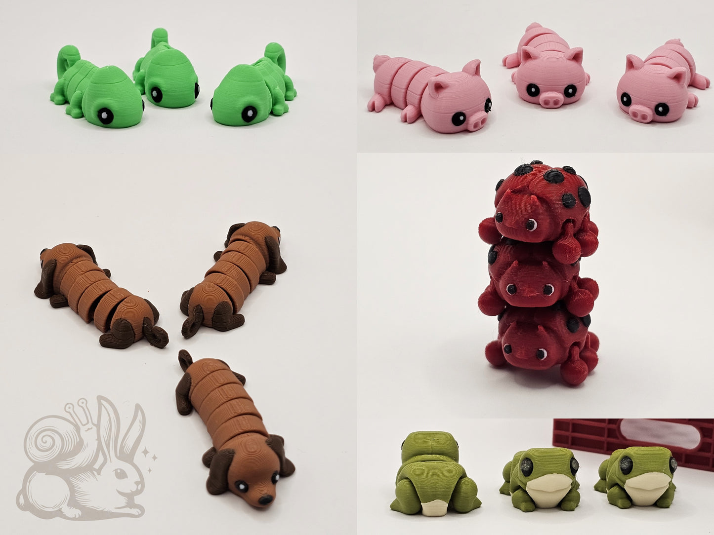 Mini 3D printed Animal Pal Articulating Figurine