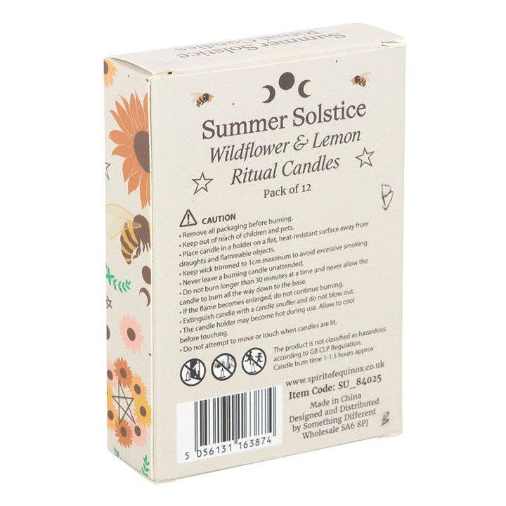 Wildflower & Lemon Summer Solstice Ritual Candles