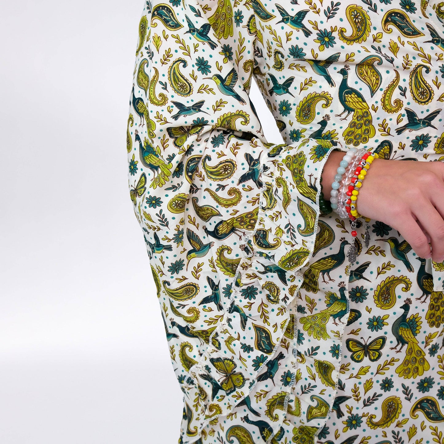 Fairy Meadow Wrap Dress: Olive / S/M