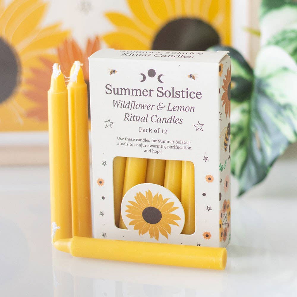Wildflower & Lemon Summer Solstice Ritual Candles